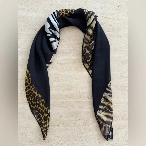 Dolce & Gabbana  Logo Silk Scarf - Picture 6 of 11